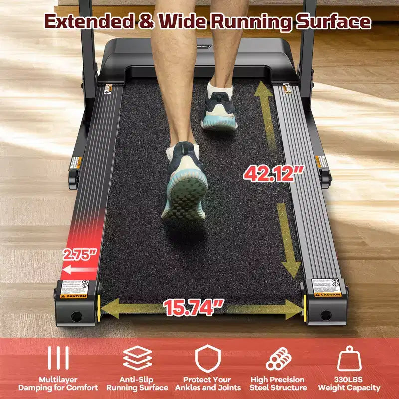 Tapis roulant da 3,5 HP in offerta: Tapis roulant pieghevole 4 in 1 con inclinazione del 12%, app e altoparlanti Bluetooth, capacità di 150 kg, 71 programmi, per casa/ufficio