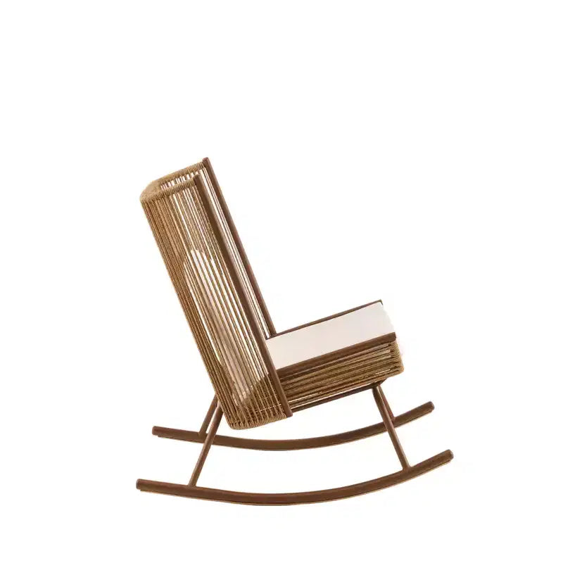 Christopher Knight Home Katerina Farmhouse Outdoor Woven Rattan Rocking Chair with Cushions