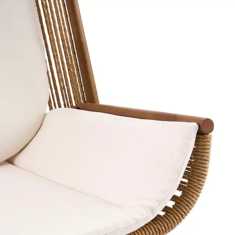 Christopher Knight Home Katerina Farmhouse Outdoor Woven Rattan Rocking Chair with Cushions