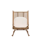 Christopher Knight Home Katerina Farmhouse Outdoor Woven Rattan Rocking Chairs with Cushions (Set of 2)