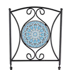 The Lakeside Collection Metal Mosaic White Outdoor Chair -