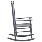 vidaXL Rocking Chair Outdoor Patio Rocking Chair with Curved Seat Poplar Wood