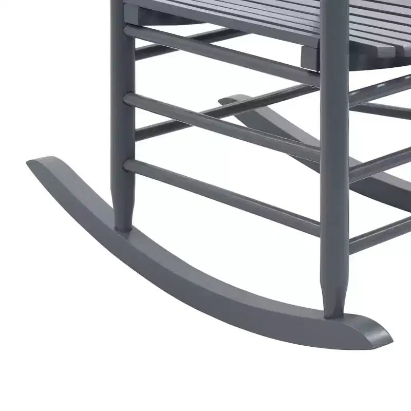 vidaXL Rocking Chair Outdoor Patio Rocking Chair with Curved Seat Poplar Wood