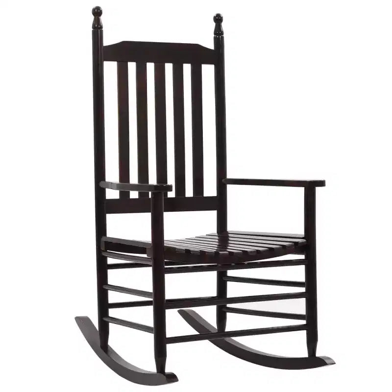 vidaXL Rocking Chair Outdoor Patio Rocking Chair with Curved Seat Poplar Wood