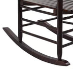 vidaXL Rocking Chair Outdoor Patio Rocking Chair with Curved Seat Poplar Wood