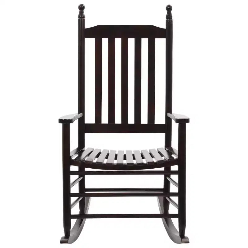 vidaXL Rocking Chair Outdoor Patio Rocking Chair with Curved Seat Poplar Wood