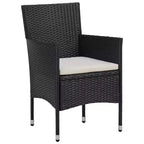 vidaXL Set di 2 sedie in polyrattan e acciaio