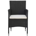 vidaXL Set di 2 sedie in polyrattan e acciaio