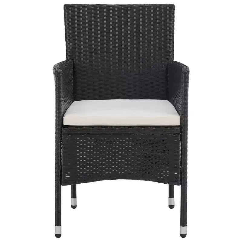 vidaXL Set di 2 sedie in polyrattan e acciaio