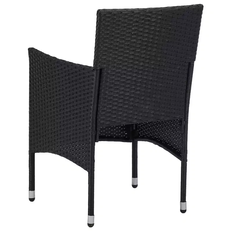 vidaXL Set di 2 sedie in polyrattan e acciaio