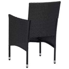 vidaXL Set di 2 sedie in polyrattan e acciaio