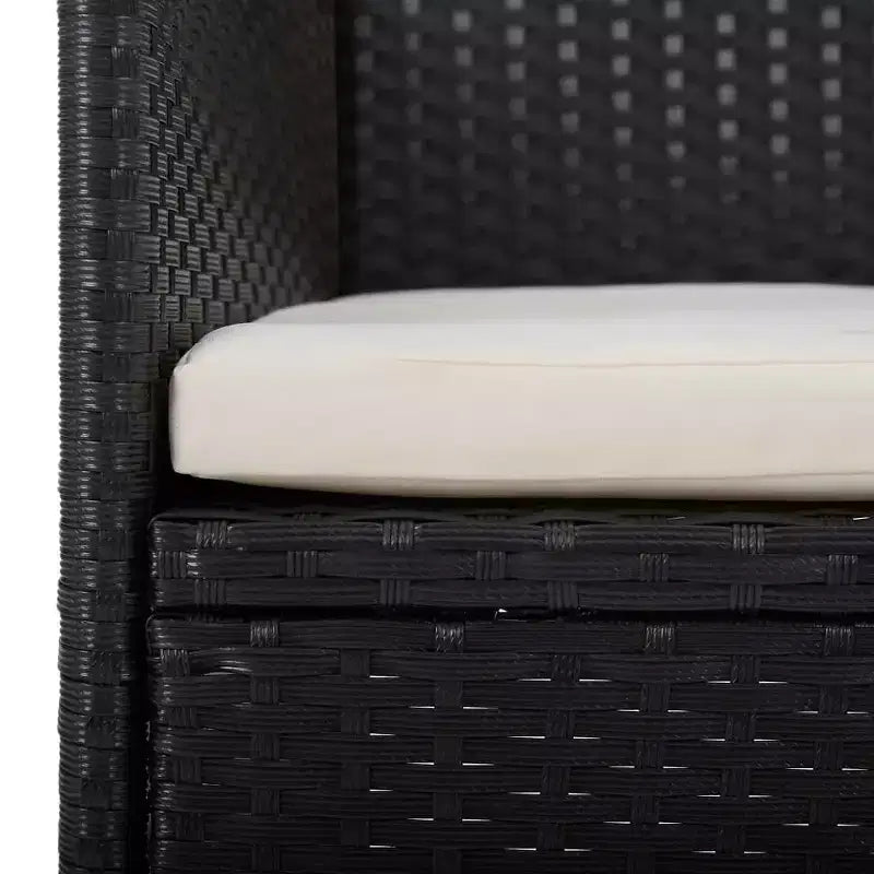 vidaXL Set di 2 sedie in polyrattan e acciaio