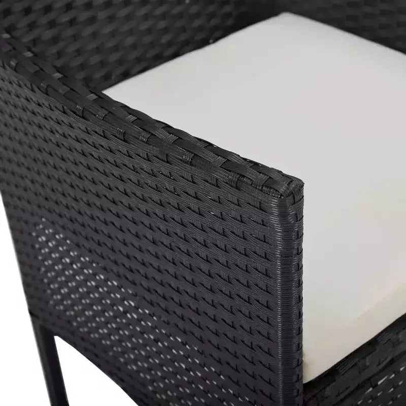 vidaXL Set di 2 sedie in polyrattan e acciaio