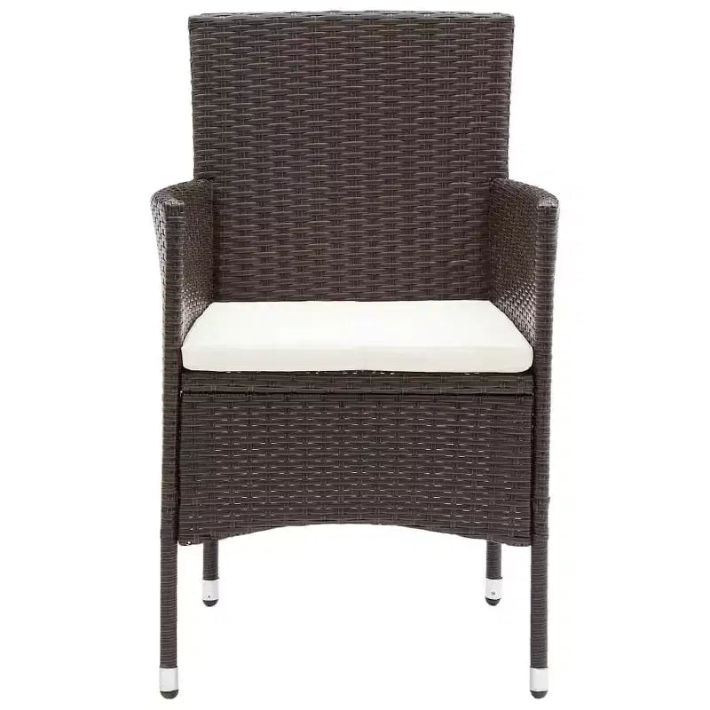 vidaXL Set di 2 sedie in polyrattan e acciaio