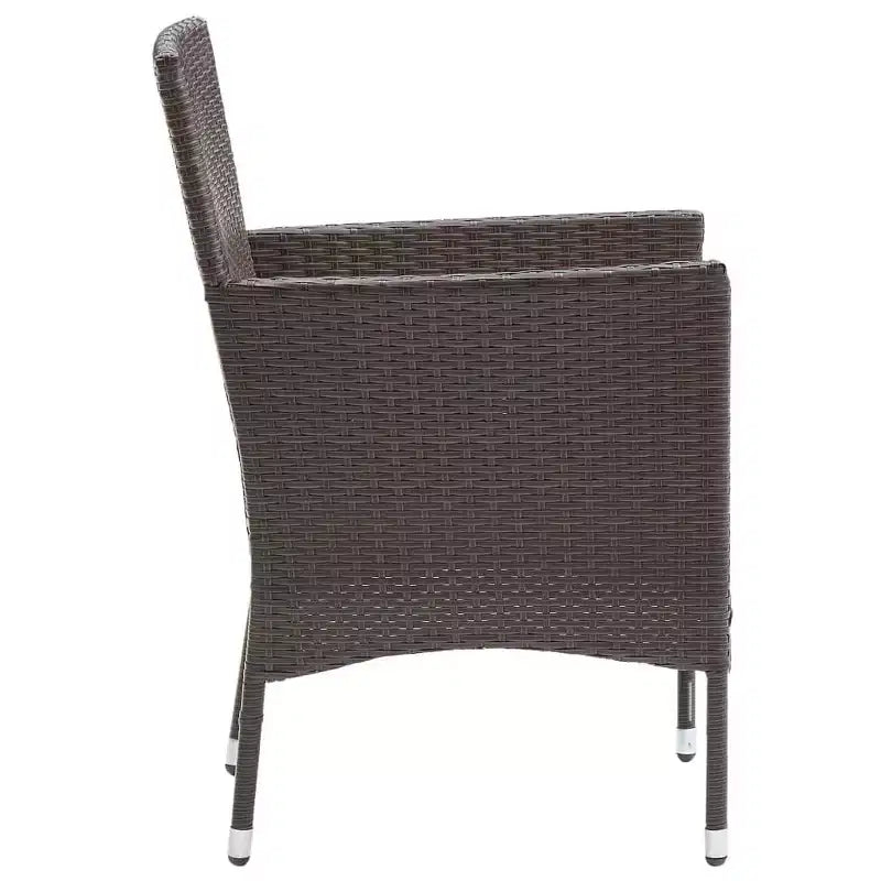 vidaXL Set di 2 sedie in polyrattan e acciaio