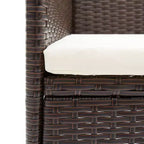 vidaXL Set di 2 sedie in polyrattan e acciaio
