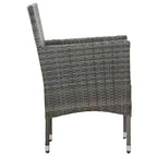 vidaXL Set di 2 sedie in polyrattan e acciaio