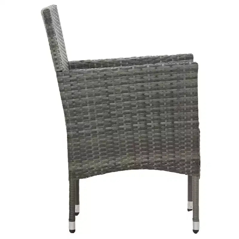 vidaXL Set di 2 sedie in polyrattan e acciaio
