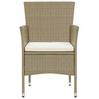 vidaXL Set di 2 sedie in polyrattan e acciaio
