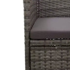vidaXL Set di 2 sedie in polyrattan e acciaio