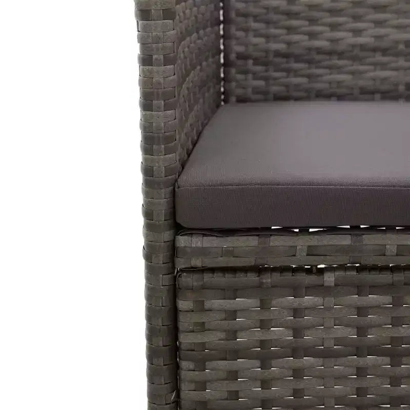 vidaXL Set di 2 sedie in polyrattan e acciaio