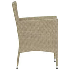 vidaXL Set di 2 sedie in polyrattan e acciaio