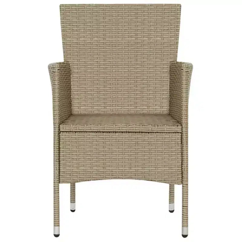 vidaXL Set di 2 sedie in polyrattan e acciaio