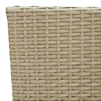 vidaXL Set di 2 sedie in polyrattan e acciaio