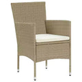 vidaXL Set di 2 sedie in polyrattan e acciaio
