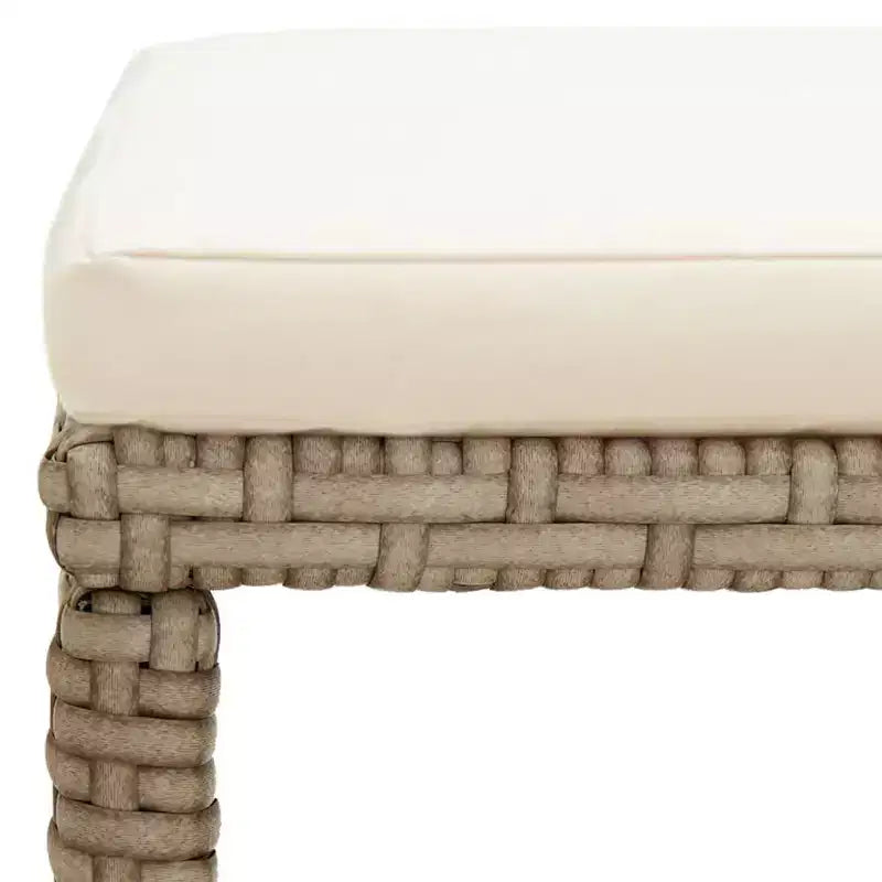 vidaXL Arredo Giardino Set 2 Sgabelli da Esterno con Cuscini Polyrattan