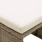 vidaXL Arredo Giardino Set 2 Sgabelli da Esterno con Cuscini Polyrattan