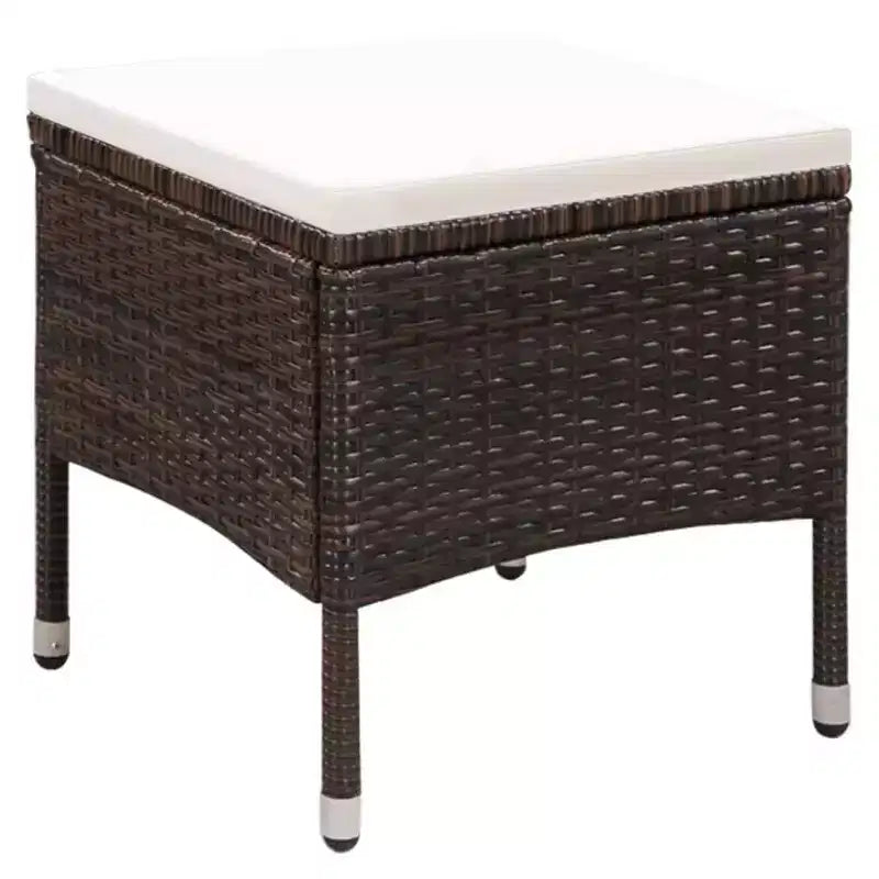 vidaXL Sedia da Pranzo con Sgabello