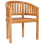 vidaXL Banana Chair, Outdoor Wooden Seats for Garden Patio Deck Dining, Customizable Finish