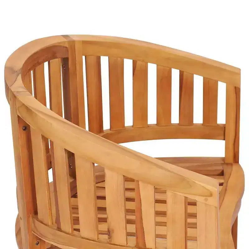 vidaXL Sedia a Banana, Sedie in Legno da Esterno per Giardino, Patio, Terrazza, Sala da Pranzo, Finitura Personalizzabile