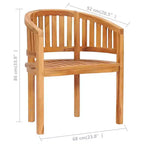 vidaXL Sedia a Banana, Sedie in Legno da Esterno per Giardino, Patio, Terrazza, Sala da Pranzo, Finitura Personalizzabile