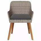 vidaXL Sedia da giardino 2 pz 62,5 x 55 x 82 cm Polyrattan
