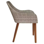 vidaXL Sedia da giardino 2 pz 62,5 x 55 x 82 cm Polyrattan