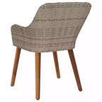 vidaXL Sedia da giardino 2 pz 62,5 x 55 x 82 cm Polyrattan