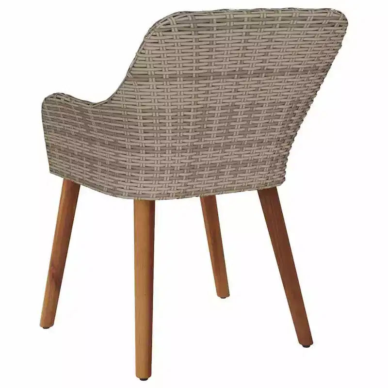 vidaXL Sedia da giardino 2 pz 62,5 x 55 x 82 cm Polyrattan