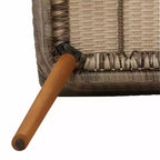 vidaXL Sedia da giardino 2 pz 62,5 x 55 x 82 cm Polyrattan