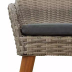 vidaXL Sedia da giardino 2 pz 62,5 x 55 x 82 cm Polyrattan
