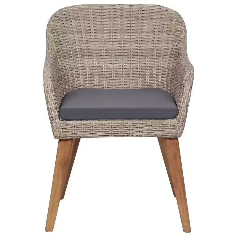 vidaXL Sedia da giardino 2 pz 62,5 x 55 x 82 cm Polyrattan