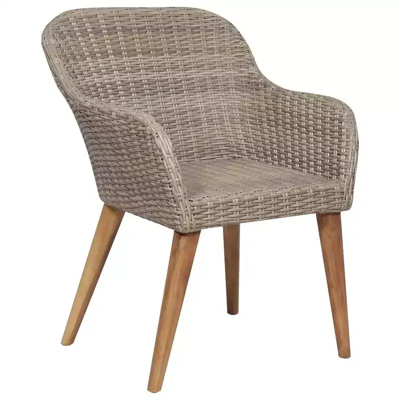 vidaXL Sedia da giardino 2 pz 62,5 x 55 x 82 cm Polyrattan