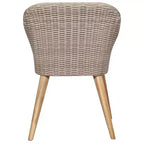 vidaXL Sedia da giardino 2 pz 62,5 x 55 x 82 cm Polyrattan