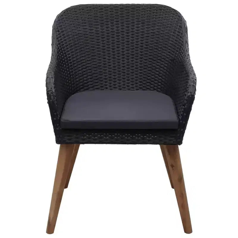 vidaXL Sedia da giardino 2 pz 62,5 x 55 x 82 cm Polyrattan