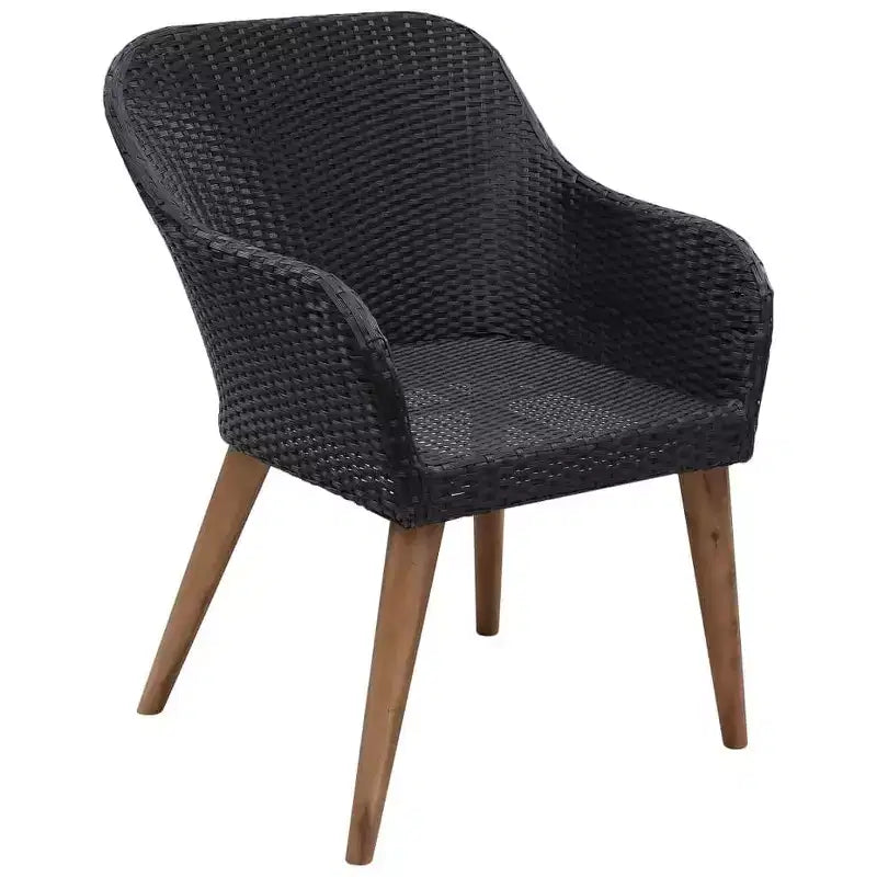 vidaXL Sedia da giardino 2 pz 62,5 x 55 x 82 cm Polyrattan