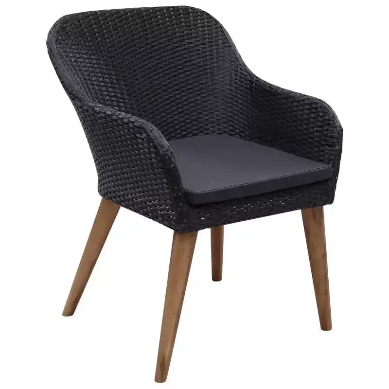 vidaXL Sedia da giardino 2 pz 62,5 x 55 x 82 cm Polyrattan