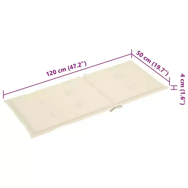 vidaXL Sedia a Dondolo in Bambù, Bambù, Poliestere Standard Resistente