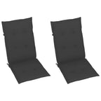 vidaXL Sedia a Dondolo in Bambù, Bambù, Poliestere Standard Resistente