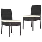 vidaXL Door Screen Set of 2 Poly Rattan Standard Durable
